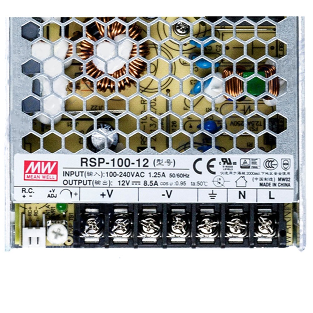 明緯******PFC電源 RSP-100-12 直流12V8.5A開關電源 3年質(zhì)保